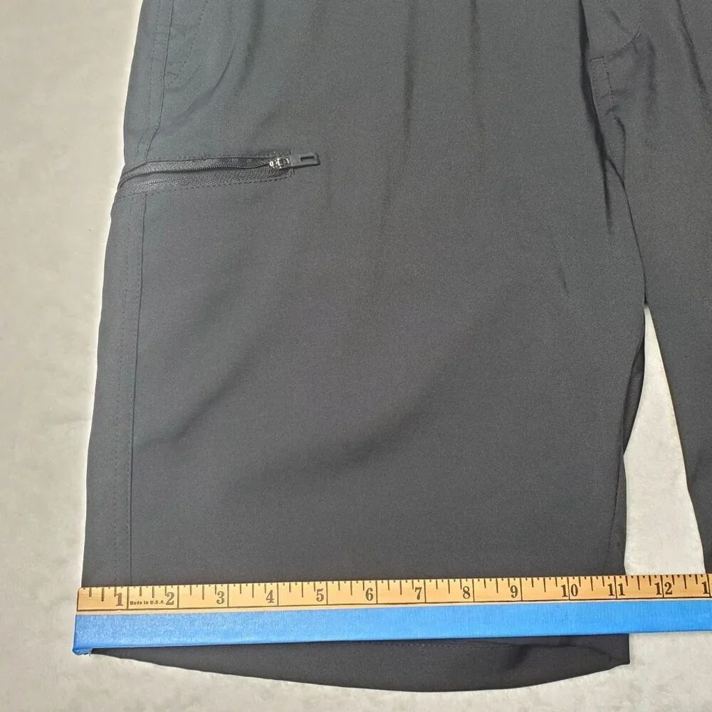 Mens Black Stretch Golf Shorts Size 34